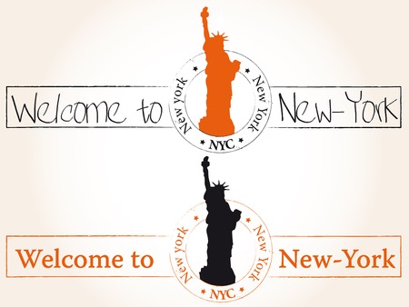 Welcome to New-Yorkのイラスト素材