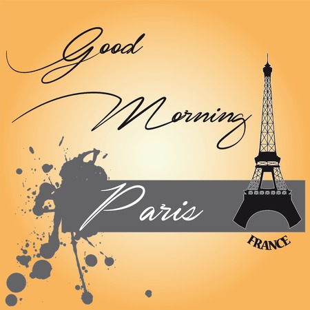 Good Morning Parisのイラスト素材