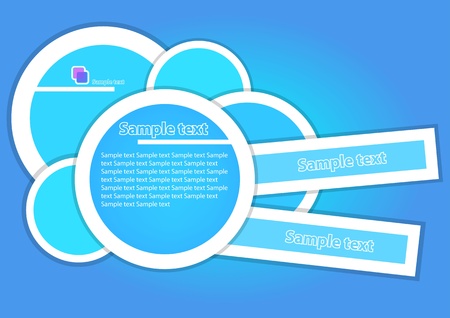 Blue web bannerのイラスト素材