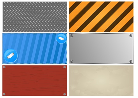  set with different business cards のイラスト素材