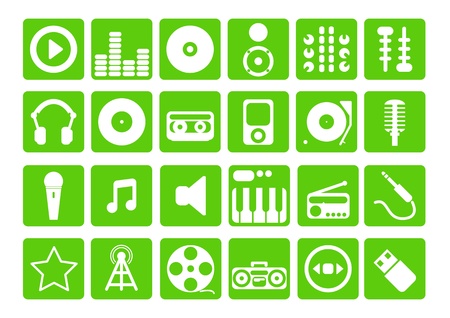 music icon set のイラスト素材