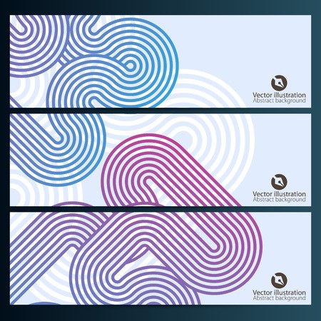 Abstract background set banners colorのイラスト素材
