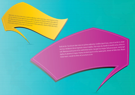 Funny color abstract talking boxのイラスト素材