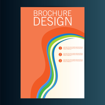 Brochure Flyer design vector template. Eps 10のイラスト素材