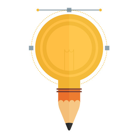 Abstract flat vector illustration of design and development concepts. Elements for mobile and web applications.のイラスト素材