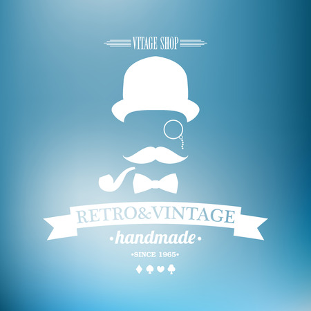 Old retro vintage grunge label - premium qualityのイラスト素材