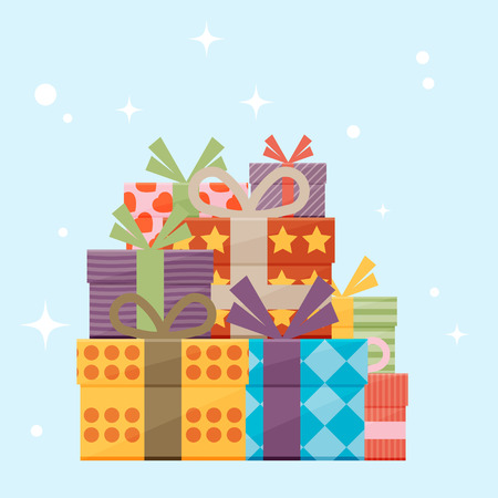 Vector gift boxesのイラスト素材