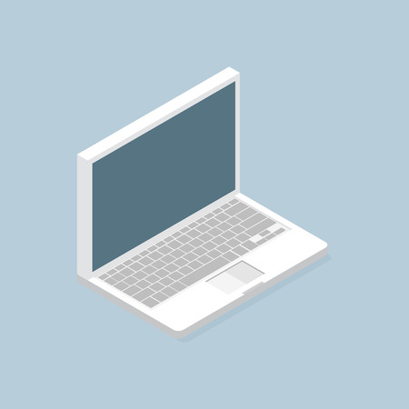 Laptop isometric icon. Vector illustrationのイラスト素材