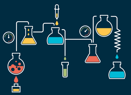 Medical laboratory infographicsのイラスト素材