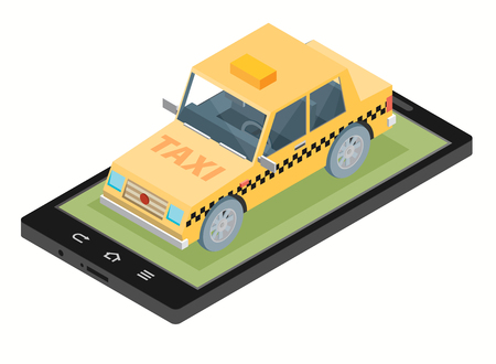 Taxi service design over white background, vector illustration.のイラスト素材