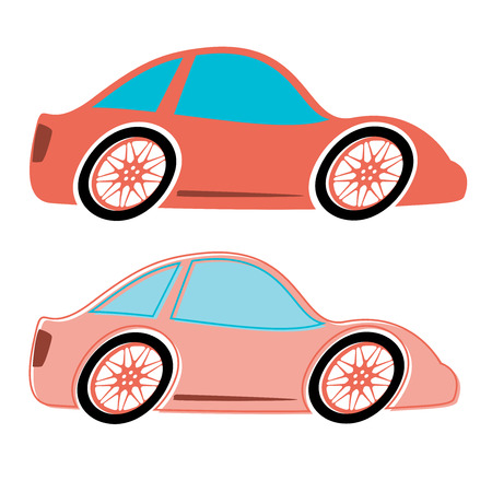 Cars vector. Flat styleのイラスト素材