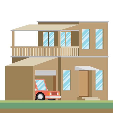 House. Flat styleのイラスト素材