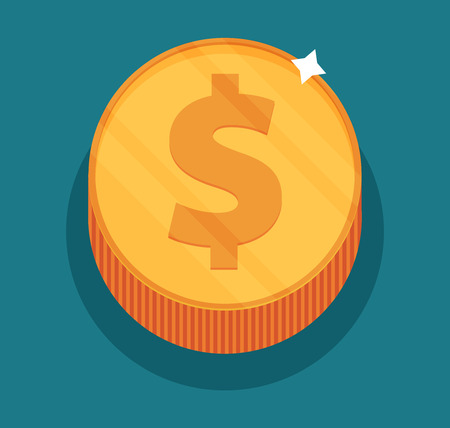 Money symbol, flat vectorのイラスト素材