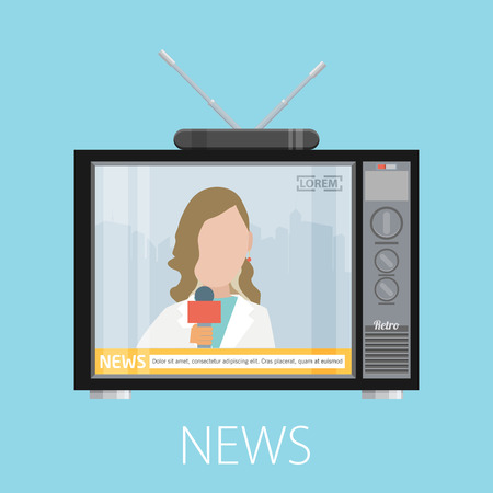 news concept design, vector illustration eps10 graphicのイラスト素材