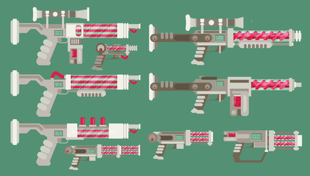 Futuristic Sci-Fi weaponsのイラスト素材