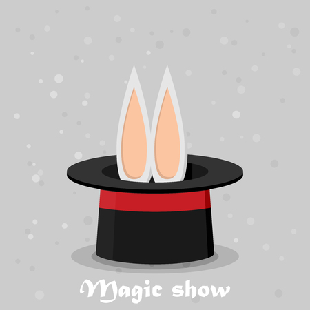 Magic show. Flat style design - vectorのイラスト素材