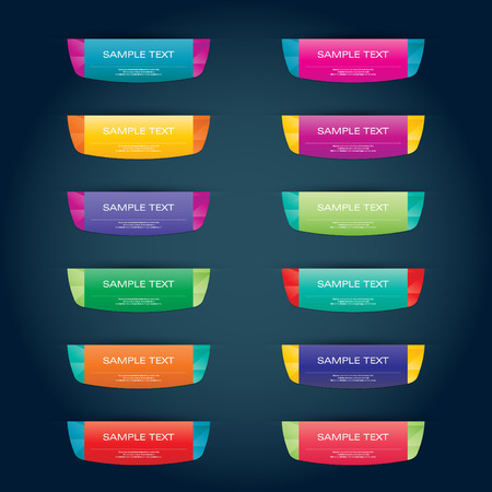 Color button vector set for your design.のイラスト素材