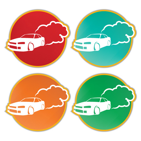 Race Car Drifting.のイラスト素材