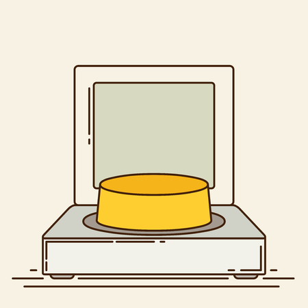 Launch button icon. Vector illustration.のイラスト素材