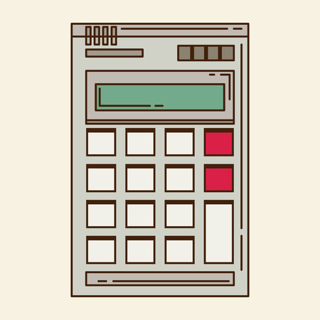 Calculator flat styleのイラスト素材