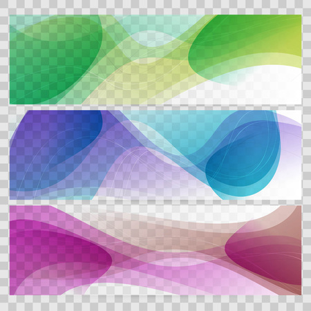 Abstract background set banners colorのイラスト素材