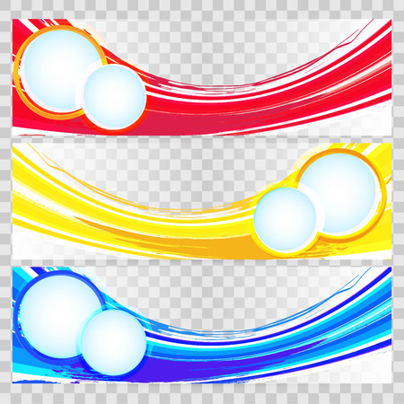 Abstract background set banners colorのイラスト素材