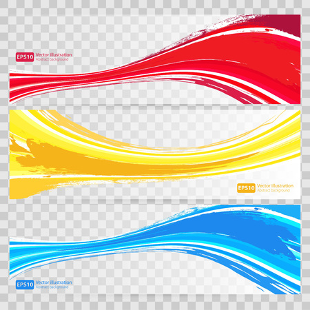 Abstract background set banners colorのイラスト素材