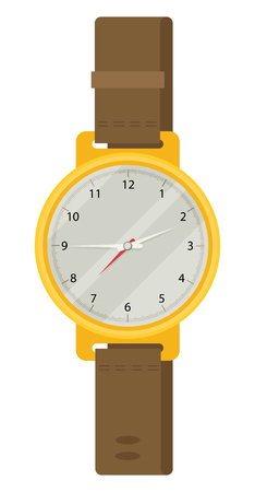hand watch in flat designのイラスト素材