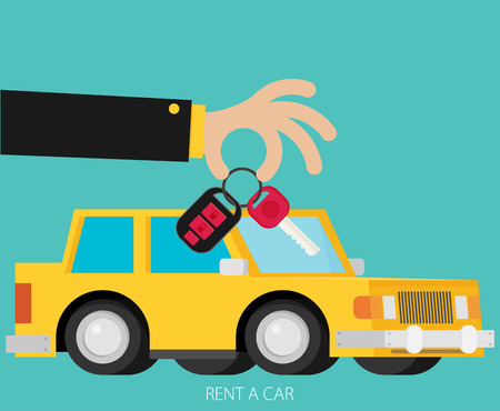 Rent a car design, vector illustrationのイラスト素材