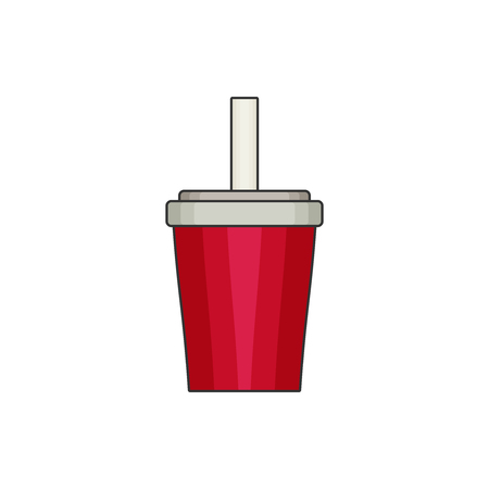 Cola flat vectorのイラスト素材