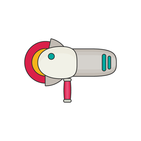 Grinding machine flat vectorのイラスト素材