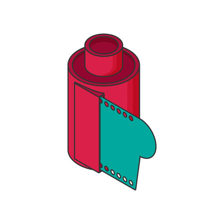 Photographic film icon. Flat design style modern vector illustration.のイラスト素材