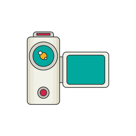 Video camera flat vectorのイラスト素材