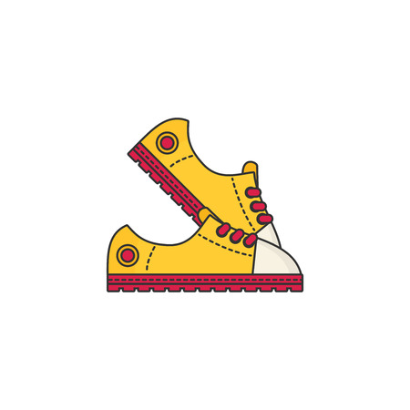 Sneakers. Flat iconのイラスト素材