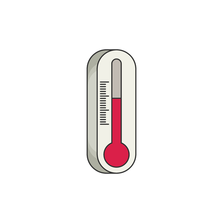 Thermometer flat vectorのイラスト素材