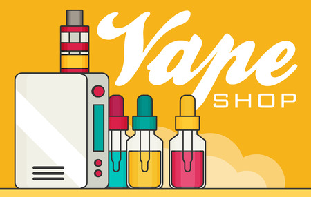 Vape vector illustrationのイラスト素材