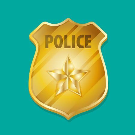 Vector Police Badge Iconのイラスト素材
