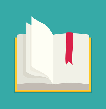 Flat book, vector eps10 illustrationのイラスト素材