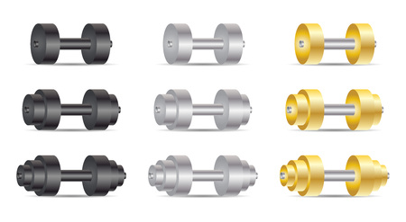 Dumbbells isolated on a white background.のイラスト素材