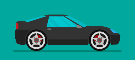 Flat racing car vector. Eps 10のイラスト素材