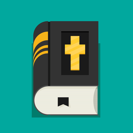 Flat illustration of bible vector