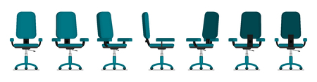 Office chair flat vectorのイラスト素材