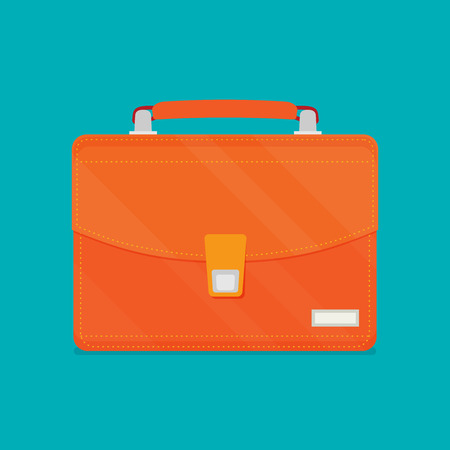 Briefcase flat icon vector.のイラスト素材