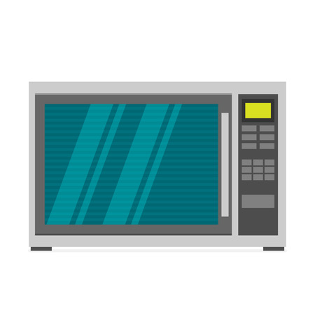 microwave icon in flat style vectorのイラスト素材