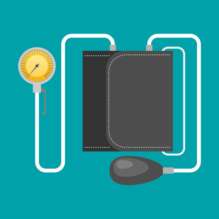 Tonometer flat icon vectorのイラスト素材