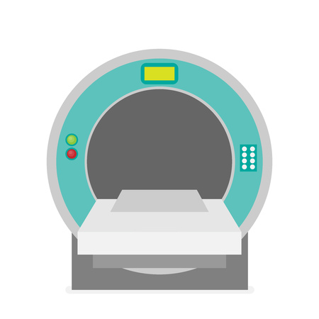 Computed tomography concept flat vectorのイラスト素材