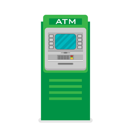 Flat vector ATM machine iconのイラスト素材