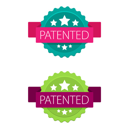 Patented stamp vector labelのイラスト素材