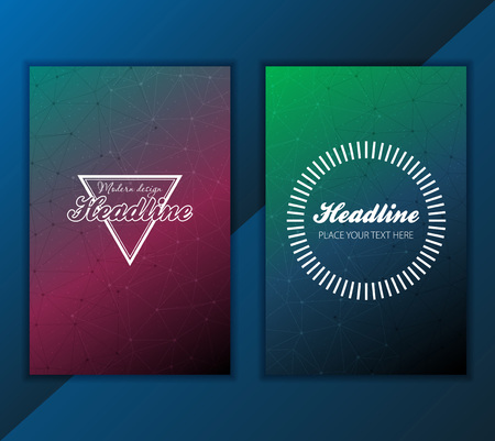 Modern Vector abstract brochure, report or flyer design templateのイラスト素材