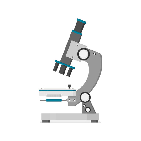 Microscope flat vector iconのイラスト素材
